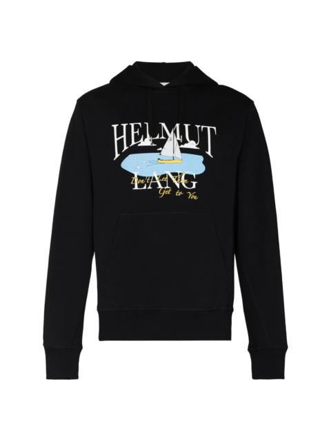 Helmut Lang ₢ 킹 Saintwoods 바다 인쇄 후드