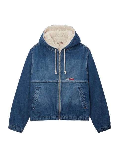 Stussy Denim Sherpa Work Jacket 'Blue' 115725