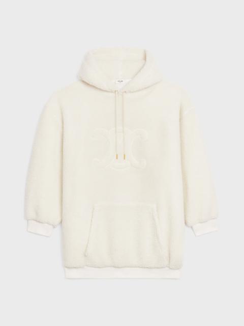 CELINE Oversized Triomphe hoodie in Fleece