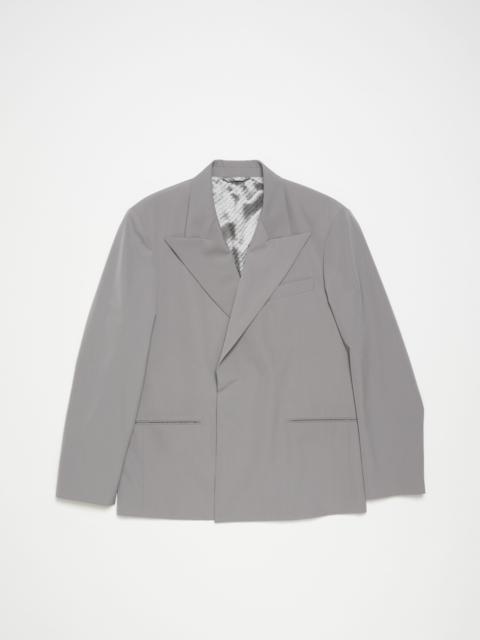 Regular fit suit jacket - Cold grey
