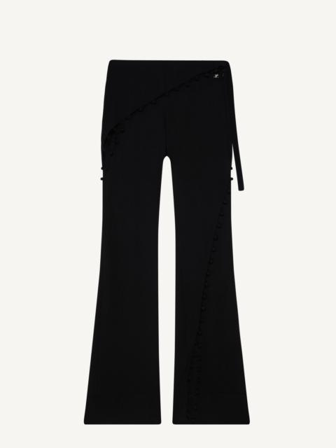 courrèges MULTI OPENINGS SILK PANTS
