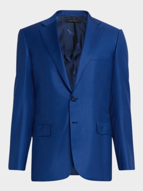 Brioni Men's Solid Blue Classic Suit
