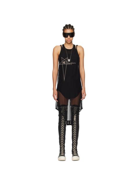 Rick Owens Black Champion Edition Basketball Minidress