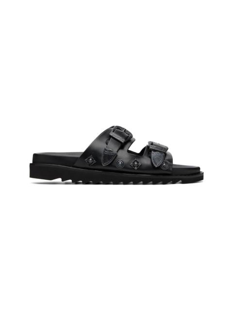 TOGA VIRILIS SSENSE Exclusive Black Buckle Sandals