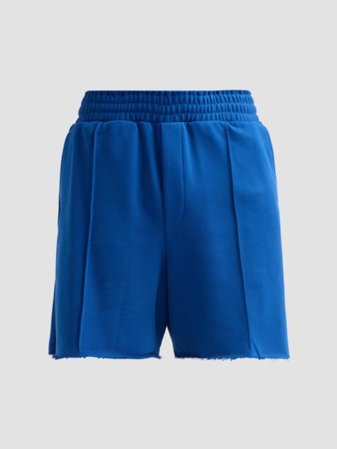 Helmut Lang Men's Compact French Cotton Terry Shorts - Royal Blue