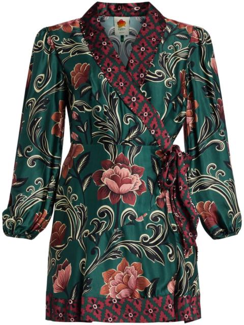 FARM RIO floral-print mini dress
