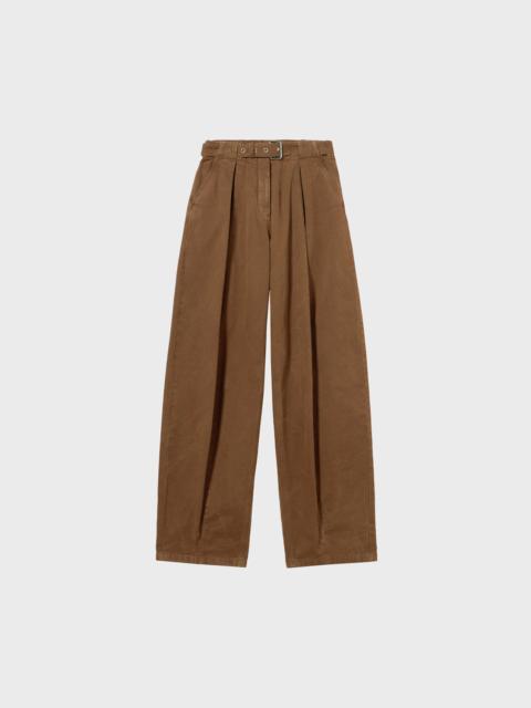 Blumarine WIDE-LEG CANVAS TROUSERS WITH BELT