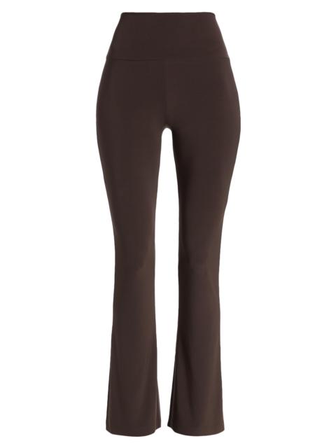 NORMA KAMALI Women's High-Waisted Boot-Cut Pants - Chocolate