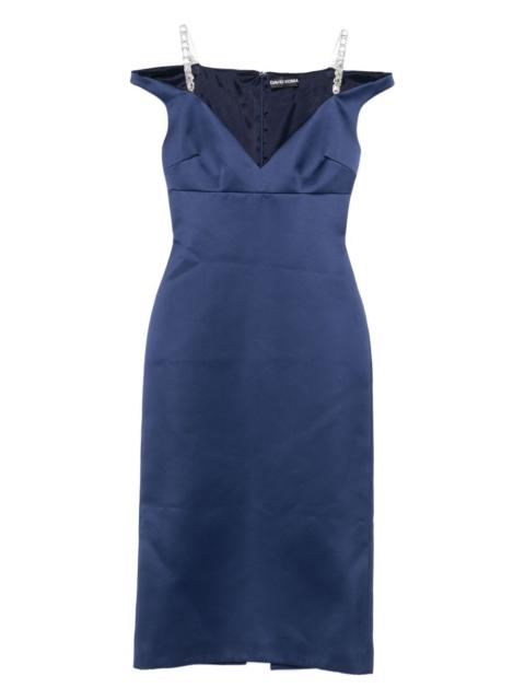 David Koma embellished-strap dress