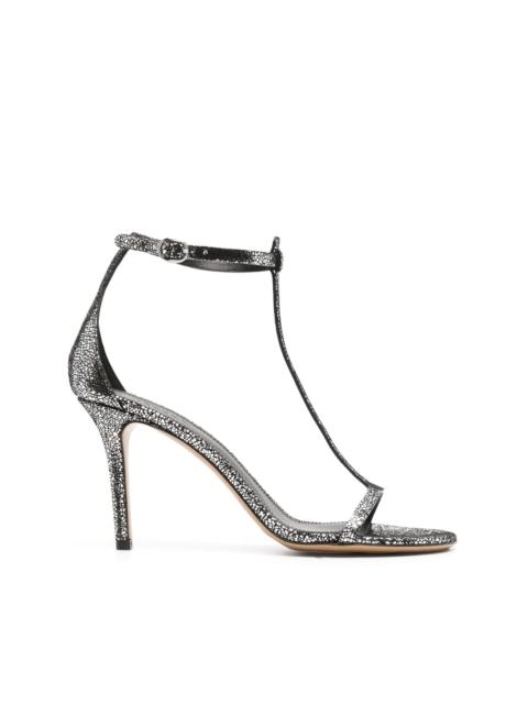 Isabel Marant crackled 95mm leather sandals