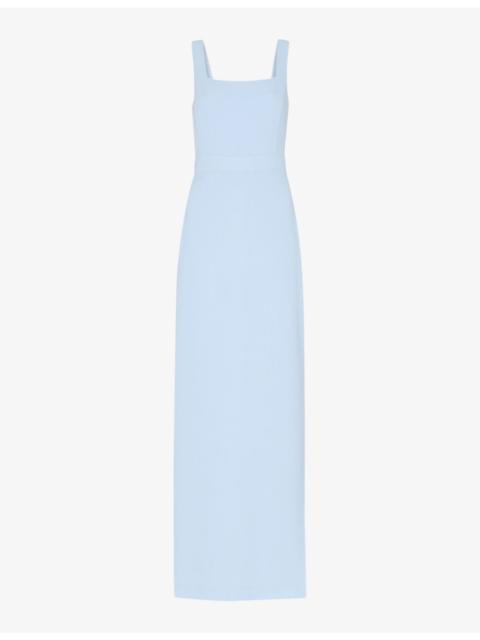 WHISTLES Mila Square-Neck Stretch-Woven Maxi Dress