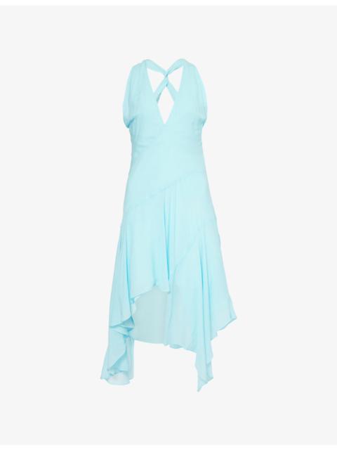 BEC + BRIDGE Danka Twist-Back Woven Midi Dress
