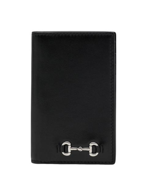 GUCCI Gucci 25 Horsebit Card Holder 'Black' 846951-AAFP1-1000