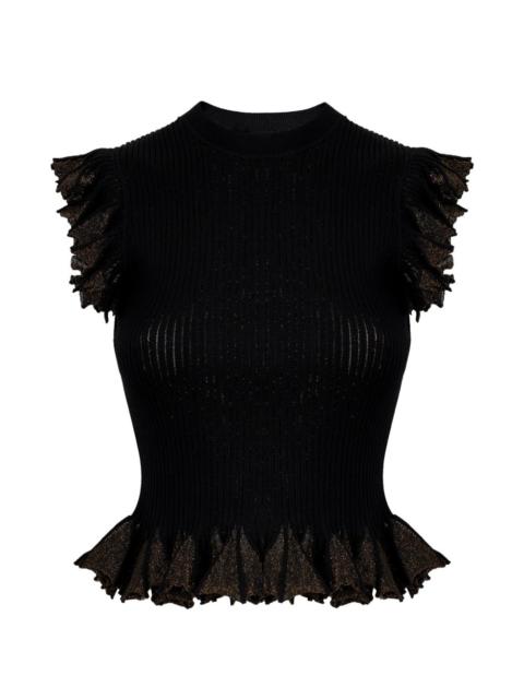 Leila ruffled top