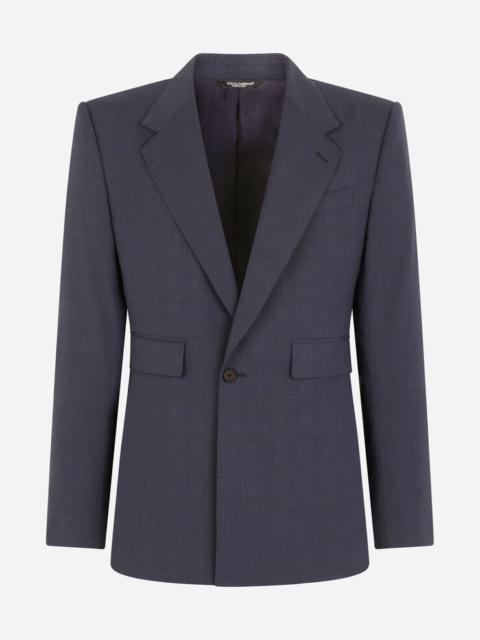 Stretch glen plaid wool Sicilia-fit suit