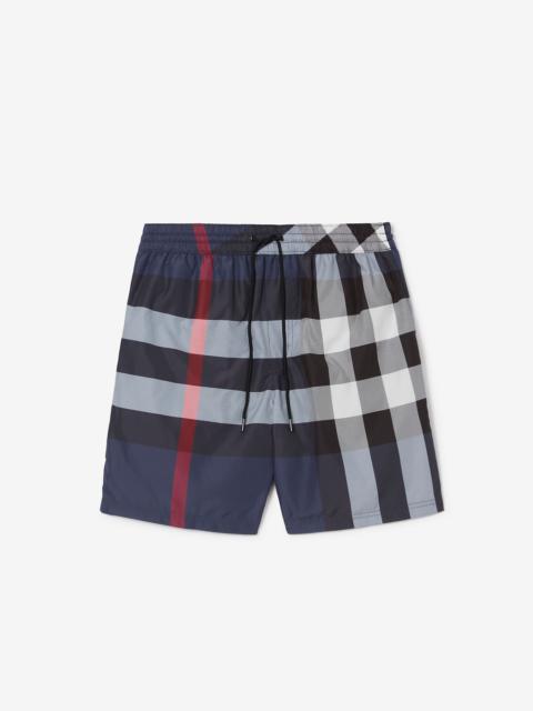 Check Drawcord Swim Shorts