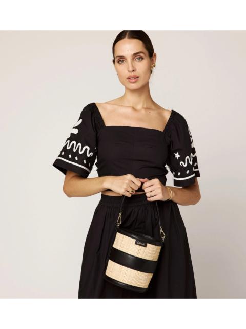 Cleobella MINKA TOP | BLACK/IVORY