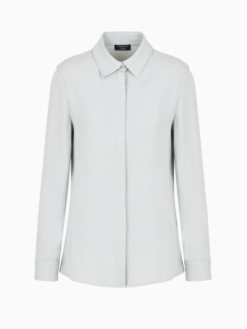 EMPORIO ARMANI Icon canneté cady shirt