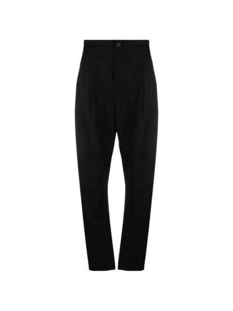 Wool Gabardine high-waist trousers