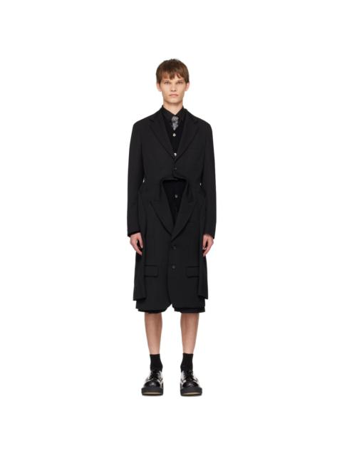 Comme des Garçons Homme Plus Black Double Blazer Coat