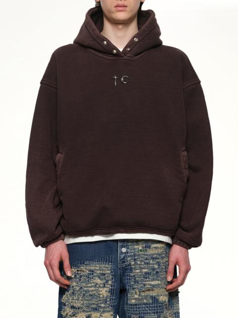 Thug Club Devil Peace Patch Hoodie in Black