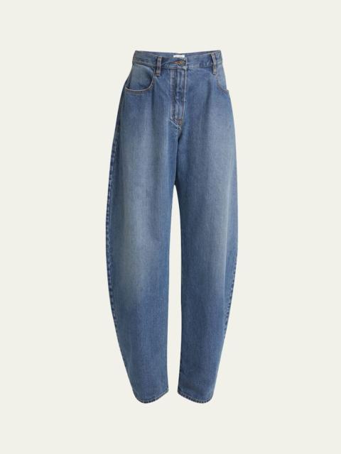 Alaïa Rounded Low-Rise Jeans