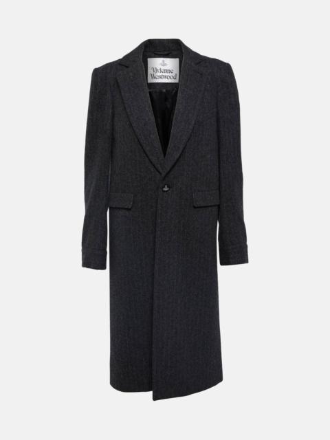 Vivienne Westwood Chalk stripe wool-blend coat