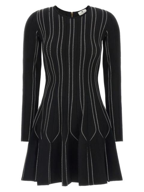 ELISABETTA FRANCHI Origami Knit Dress