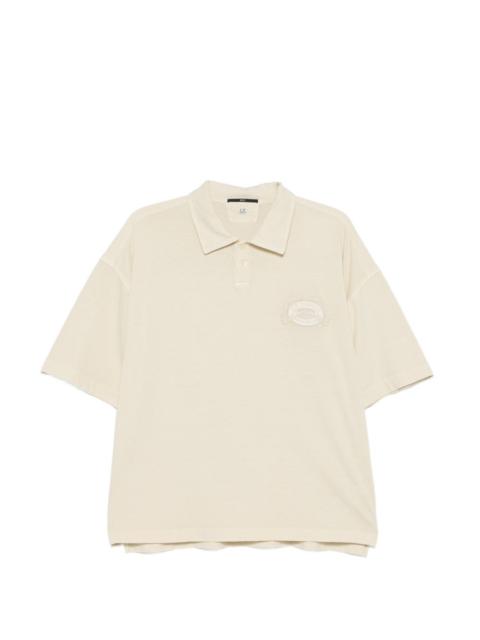 C.P. Company embroidered polo shirt