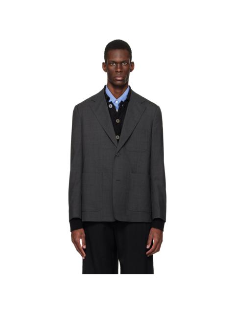 mfpen Gray Patch Pocket Blazer