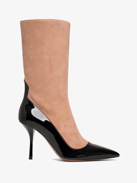 Alaïa Short Boot 90 black and beige short boots