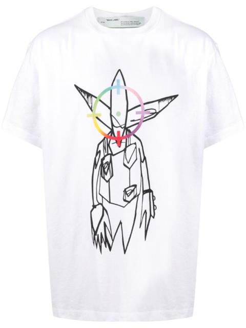 Off-White x Futura alien print T-shirt