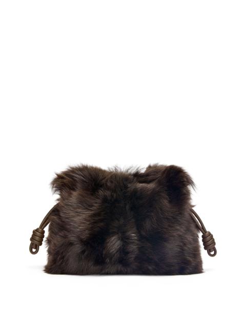 Loewe Flamenco clutch in shearling