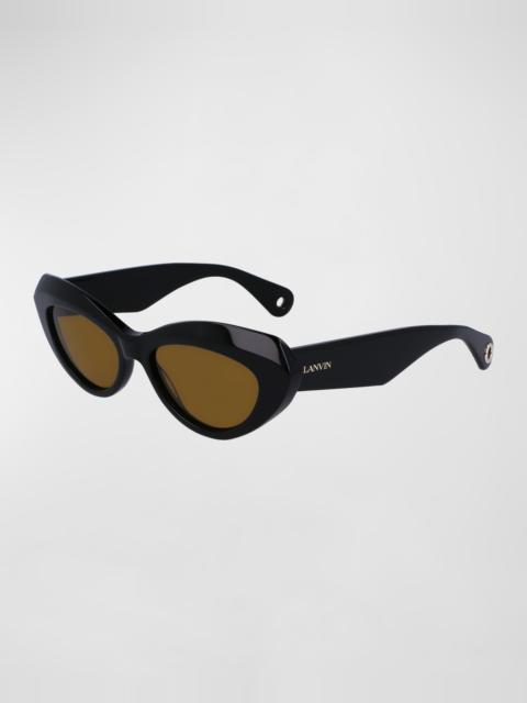Lanvin Signature Acetate Cat-Eye Sunglasses