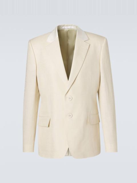 WALES BONNER Alto satin-trimmed blazer