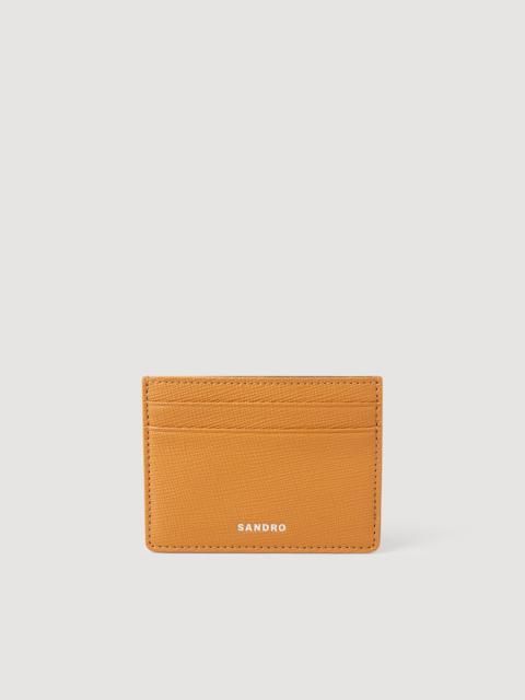 Sandro RECONSTITUTED LEATHER CARDHOLDER