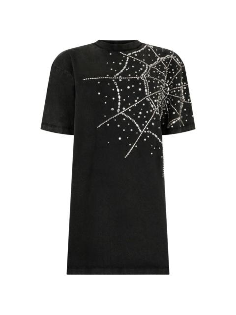 PHILIPP PLEIN spiderweb-strass T-shirt