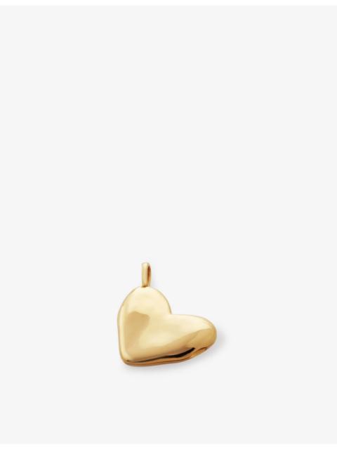 MONICA VINADER Heart shaped recycled 18ct yellow gold-plated vermeil sterling-silver locket pendant