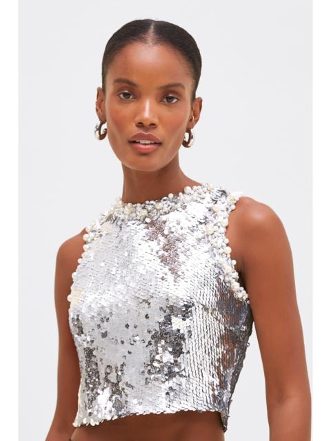 PatBO MOONLIGHT SEQUIN TOP