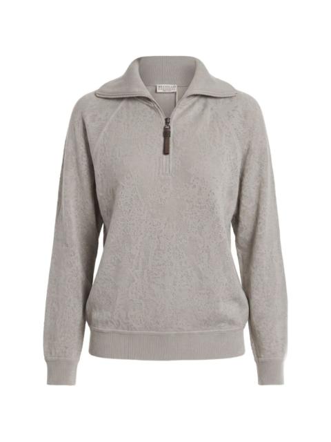 Brunello Cucinelli quarter-zip wool sweater