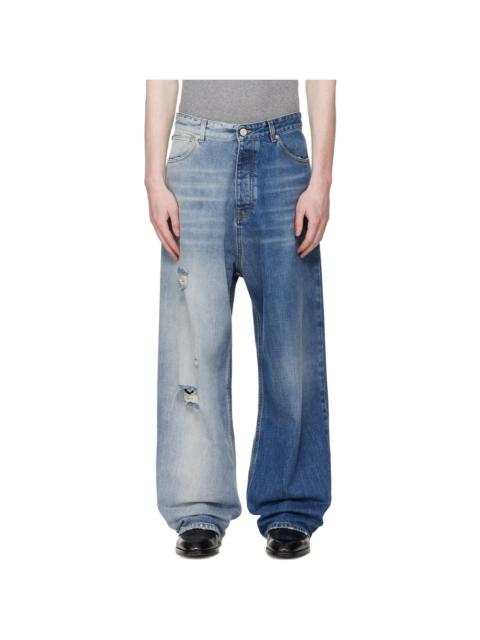 VETEMENTS Blue Degrade Effect Jeans