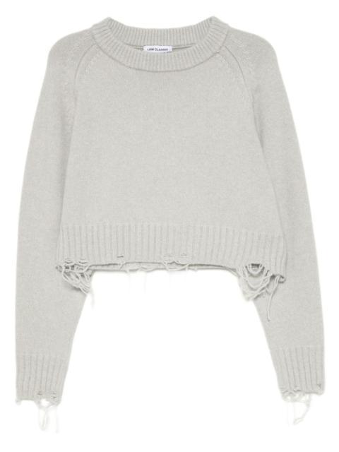LOW CLASSIC damaged knitted top