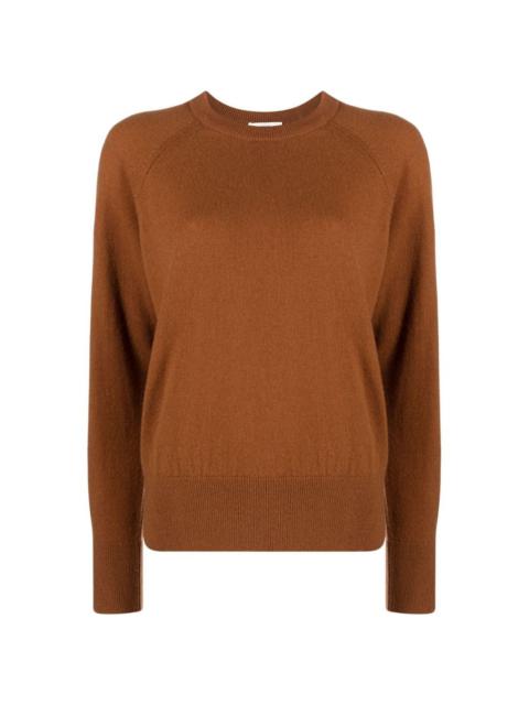 cashmere-blend long-sleeved jumper