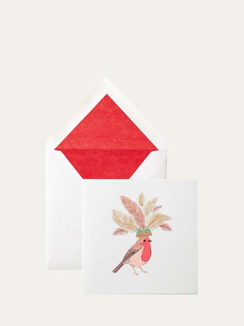 Smythson Robin Folded Cards, Set of 10