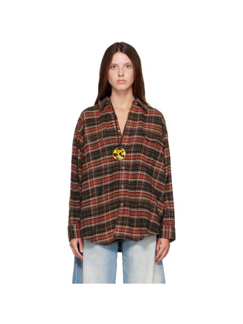 R13 Brown Boyfriend Shirt
