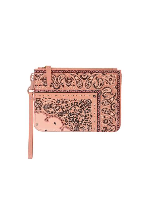 Zimmermann MEDIUM PRINTED LEATHER POUCH