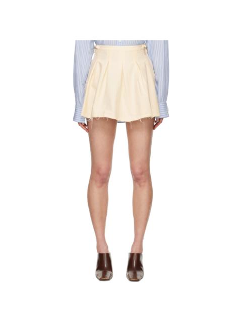 Our Legacy Off-White Object Miniskirt