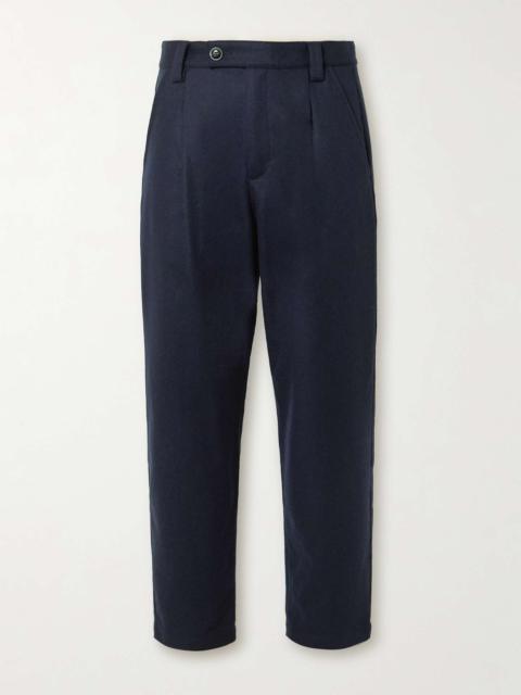 Renato Straight-Leg Pleated Wool-Blend Trousers