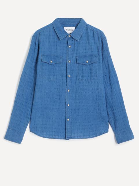 Corridor Dobby Shirt in Indigo