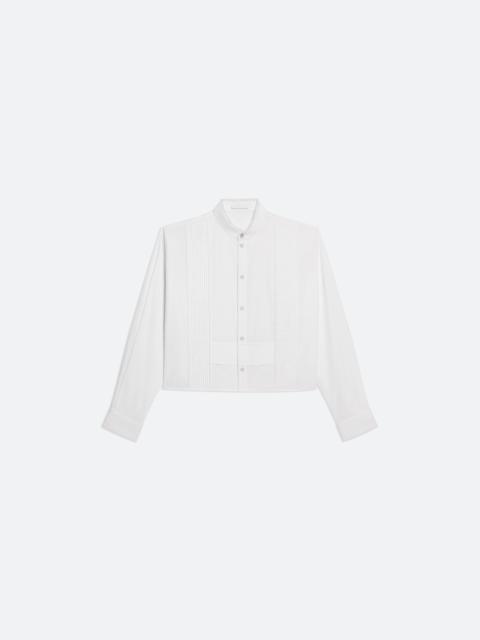COLLARLESS TUX SHIRT